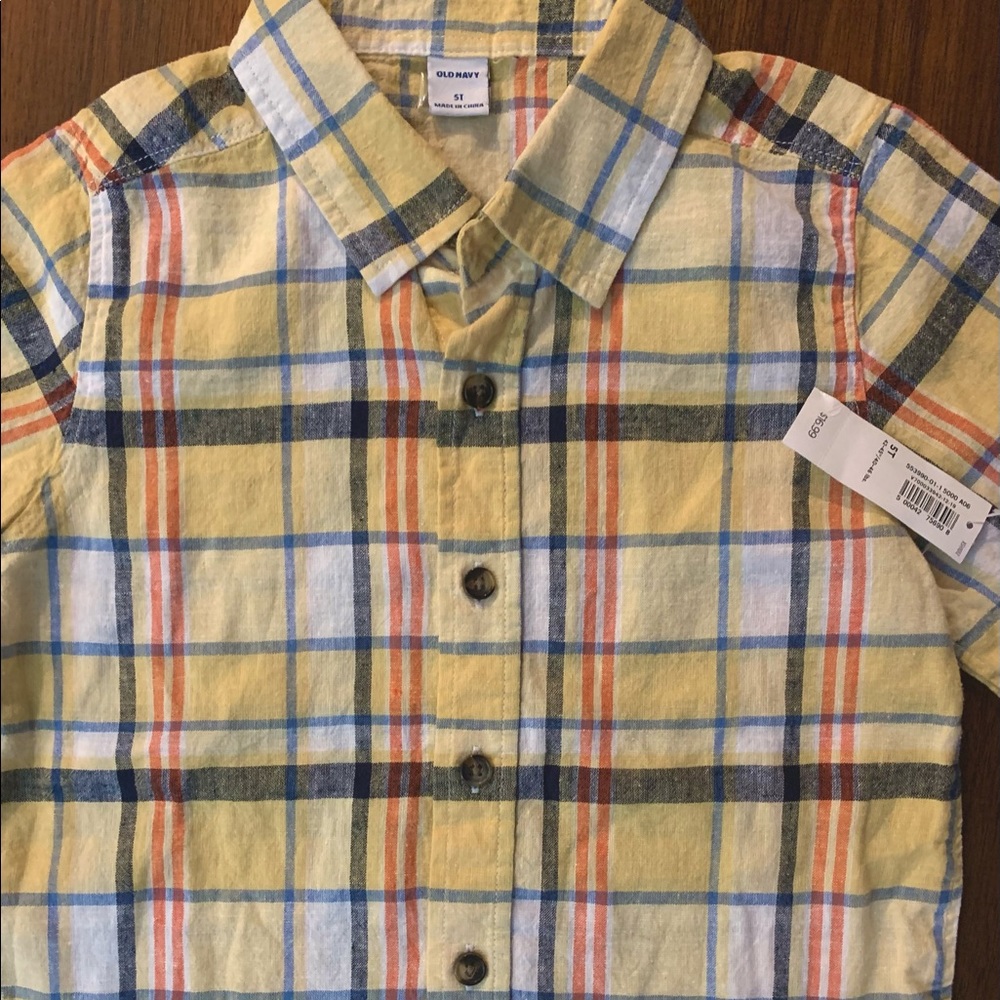 Boys Short Sleeve Button Up Shirt